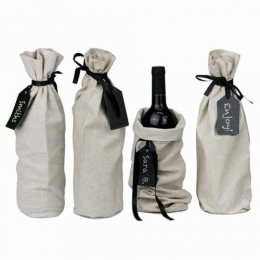 Wholesale Single Bottle Natural Cotton Muslin Wine Bags Manufacturers in Kenya 